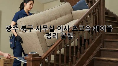 광주 북구 사무실 이사, 초고속 케이블 정리 꿀팁 🔌✨
